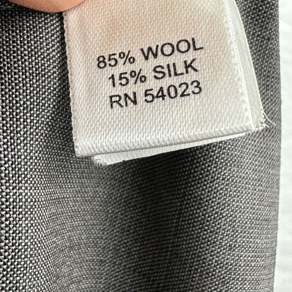Banana Republic Martin Fit Pants Size 10P Wool Silk Cuffed Neutral Office Career - Picture 9 of 10
